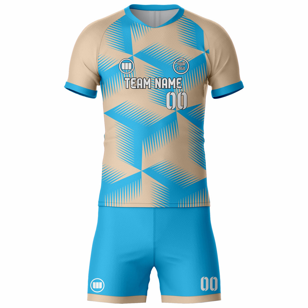 Custom Sublimated Short Sleeve Soccer Uniform Set – Jersey & Shorts