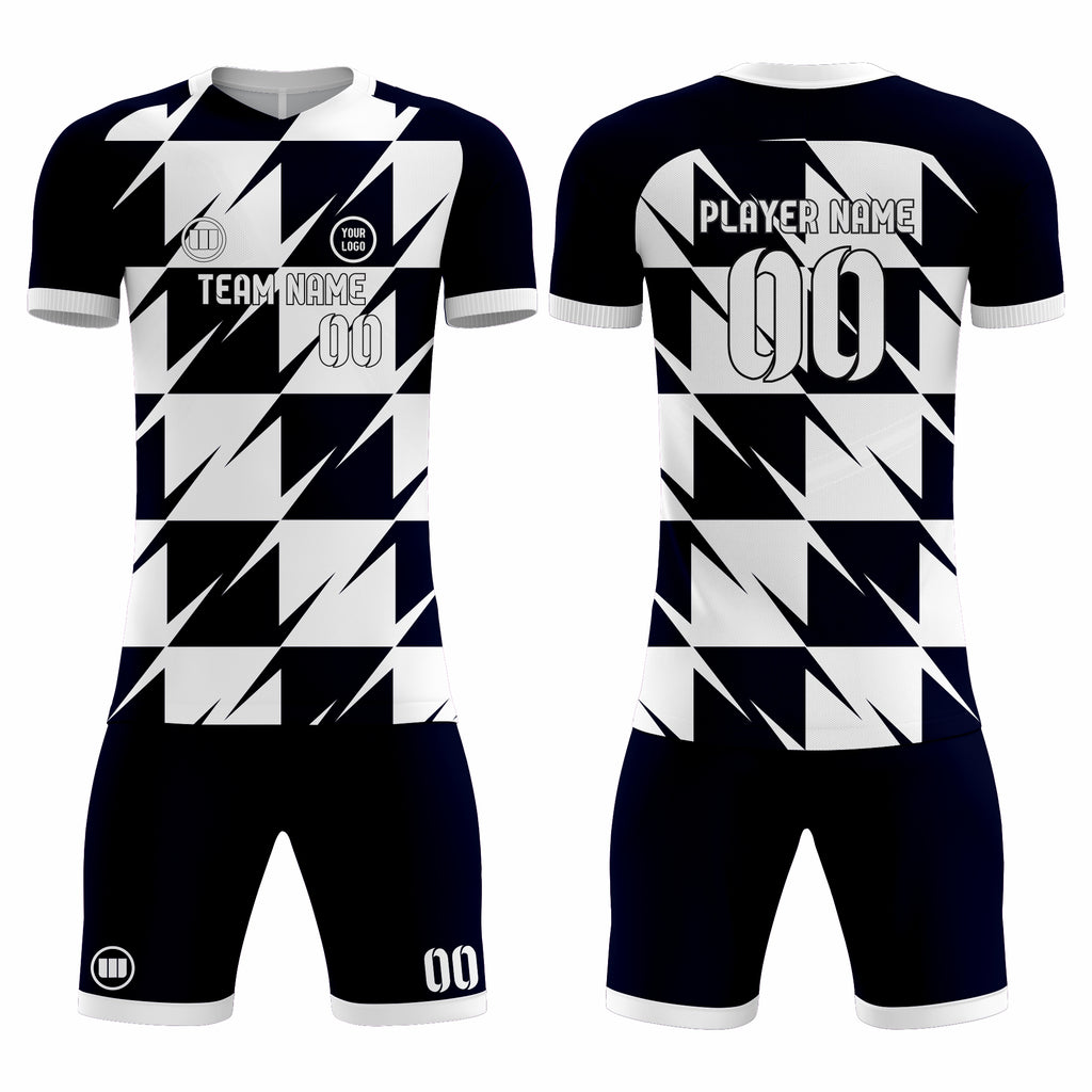 Custom Sublimated Short Sleeve Soccer Uniform Set – Jersey & Shorts