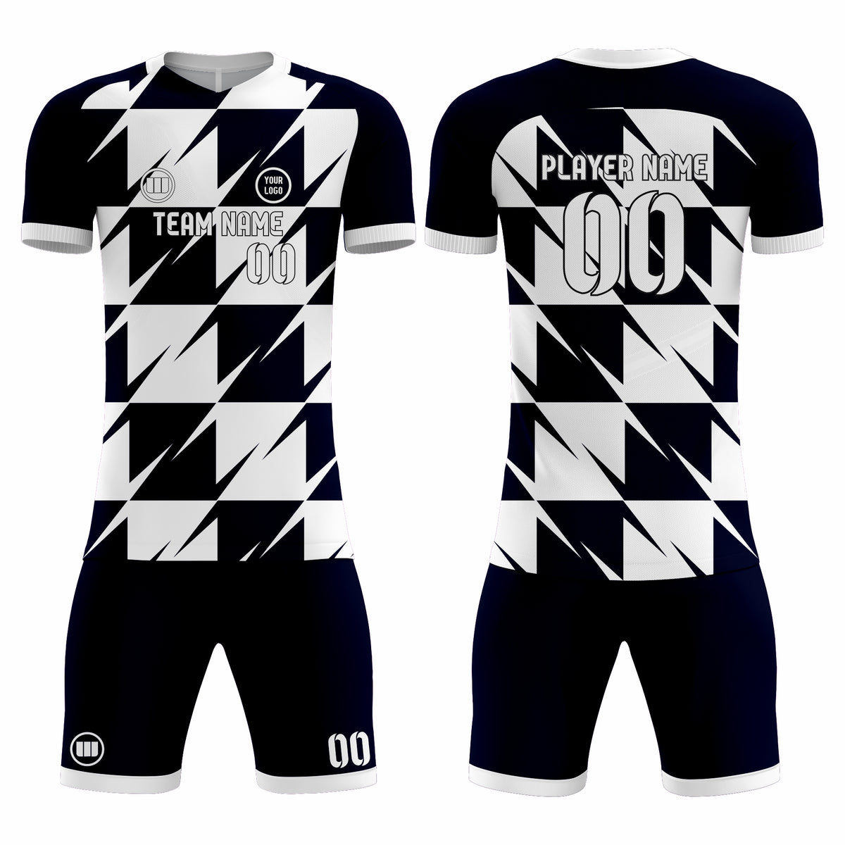 Custom Sublimated Short Sleeve Soccer Uniform Set – Jersey & Shorts