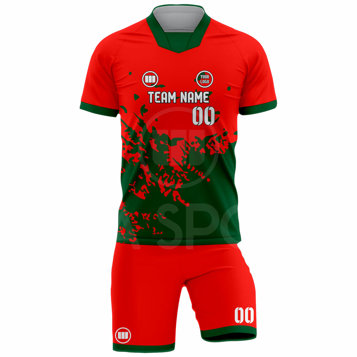 Custom Sublimated Short Sleeve Soccer Uniform Set – Jersey & Shorts