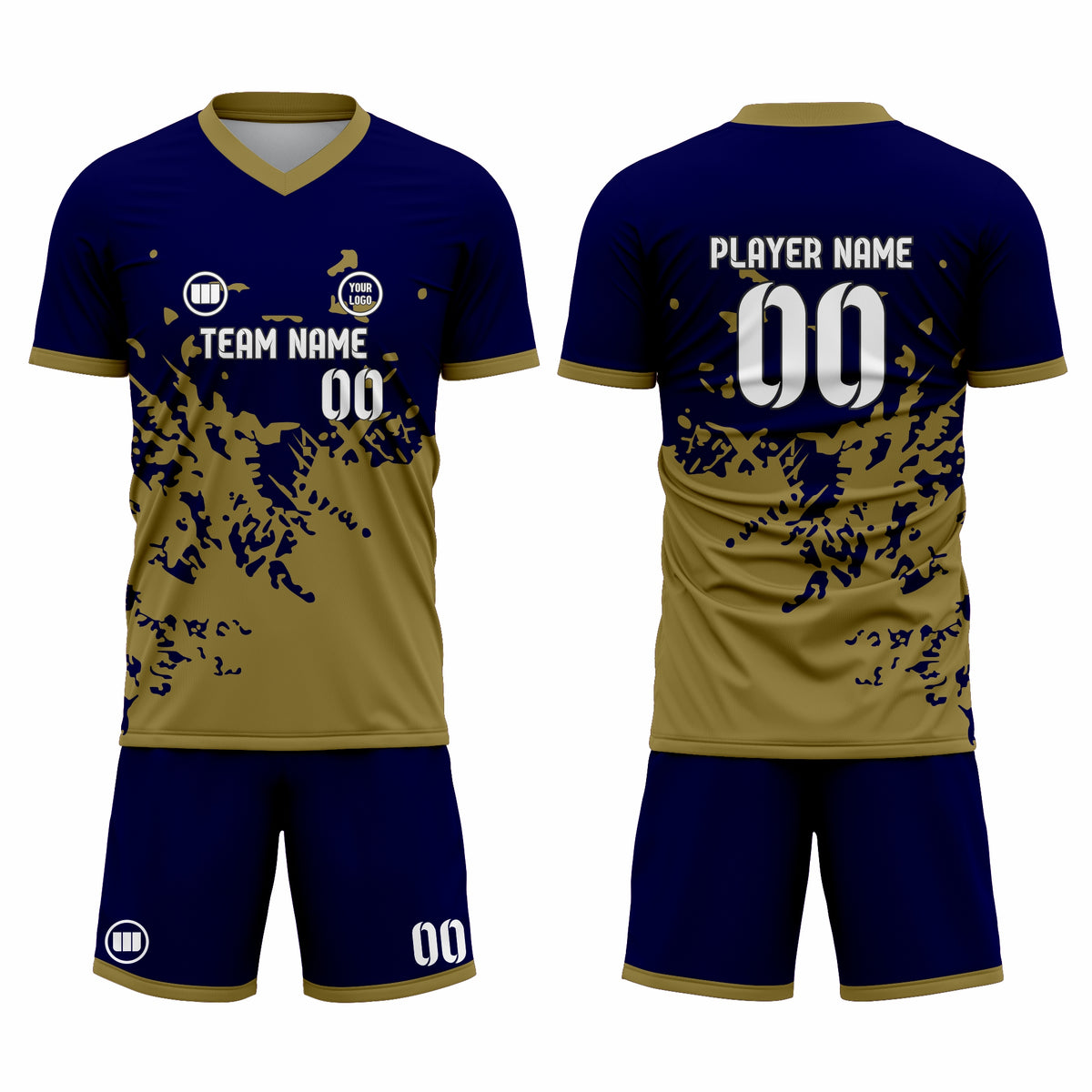 Custom Sublimated Short Sleeve Soccer Uniform Set – Jersey & Shorts