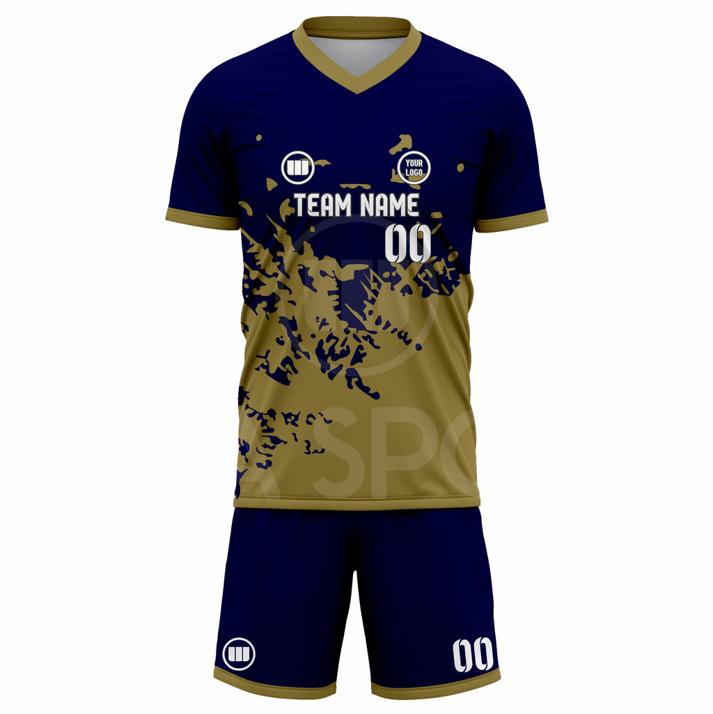 Custom Sublimated Short Sleeve Soccer Uniform Set – Jersey & Shorts