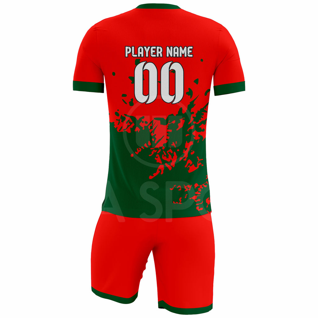 Custom Sublimated Short Sleeve Soccer Uniform Set – Jersey & Shorts
