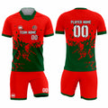Custom Sublimated Short Sleeve Soccer Uniform Set – Jersey & Shorts