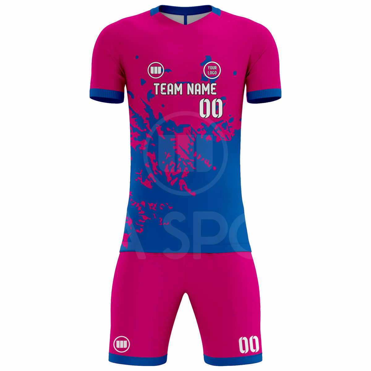 Custom Sublimated Short Sleeve Soccer Uniform Set – Jersey & Shorts